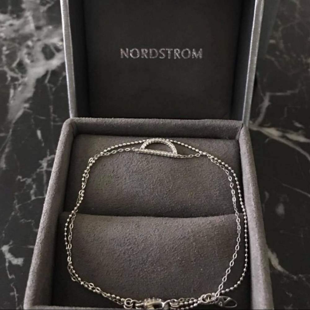 Authentic Nadri Swing Pavé Half Moon Line Bracelet